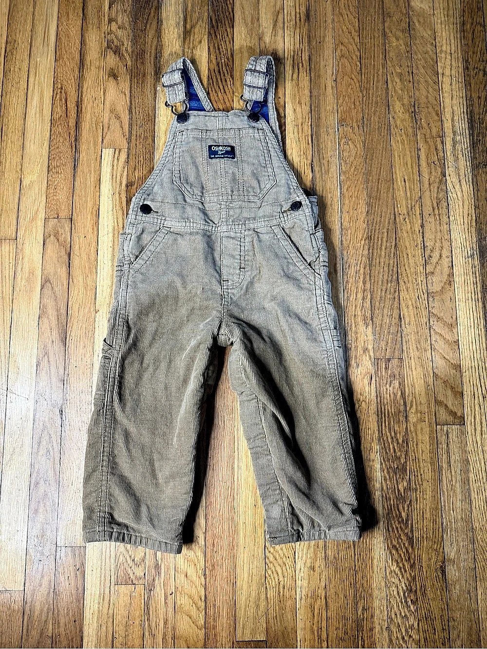 OshKosh B'gosh Corduroy Overalls Corduroy Plaid Overalls Baby 18M